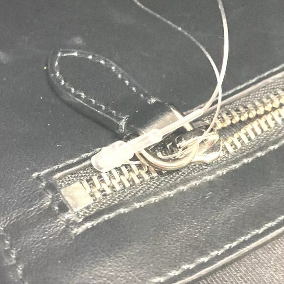 BURBERRY Check pattern Embossed Clutch Bag Pouch Black/SilverHardware - Picture 11 of 13